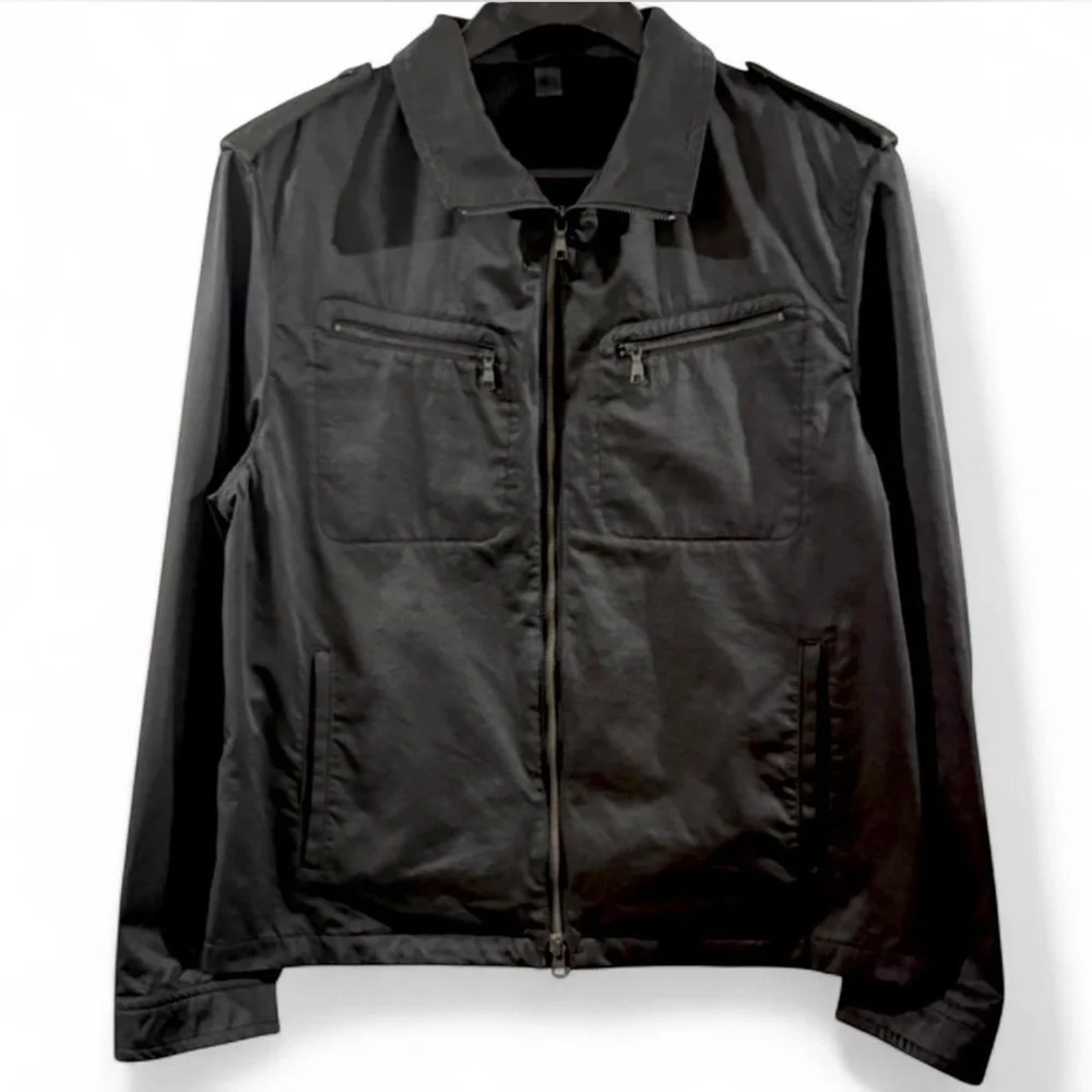 Vintage Banana Republic Black Military Jacket Size Men’s Large